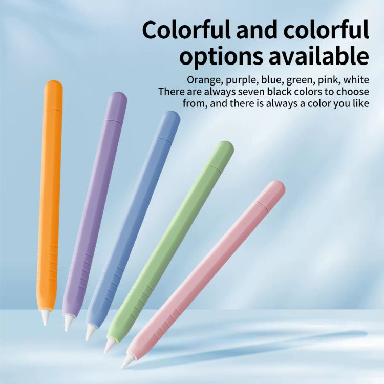 For Apple Pencil (USB-C) Solid Color Silicone Protective Case(Matcha Green) - Pencil Accessories by PMC Jewellery | Online Shopping South Africa | PMC Jewellery | Buy Now Pay Later Mobicred