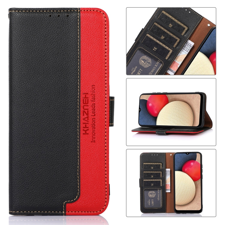 For Google Pixel 10 / 9 KHAZNEH Litchi Texture Leather RFID Phone Case(Black) - Google Cases by PMC TechLife | Online Shopping South Africa | PMC TechLife | Buy Now Pay Later Mobicred