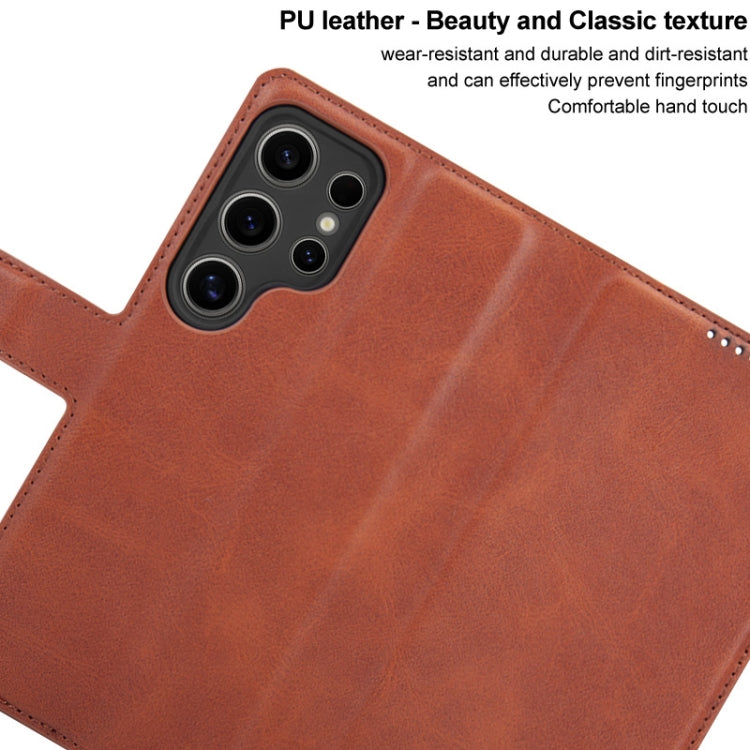 For Samsung Galaxy S24 Ultra 5G IMAK Count Series Flip Leather Phone Case(Brown) - Galaxy S24 Ultra 5G Cases by imak | Online Shopping South Africa | PMC Jewellery | Buy Now Pay Later Mobicred