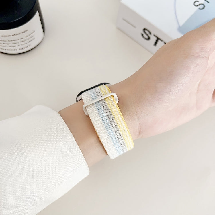 For Apple Watch Series 5 40mm Dual Hook and Loop Nylon Watch Band(Silt) - Watch Bands by PMC TechLife | Online Shopping South Africa | PMC TechLife