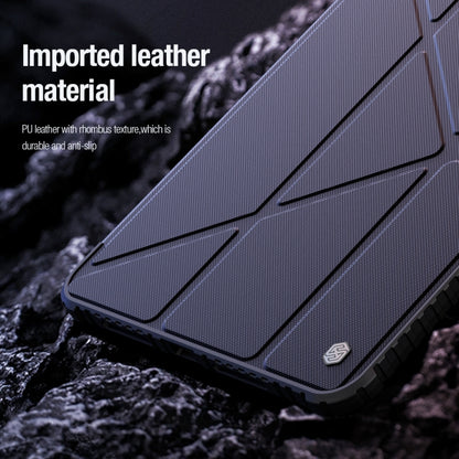 For iPad Air 13 2024 / 2025 NILLKIN Bumper Pro Multi-angle Folding Style Tablet Leather Case(Black) - iPad Air 13 2025 / 2024 Cases by NILLKIN | Online Shopping South Africa | PMC Jewellery | Buy Now Pay Later Mobicred