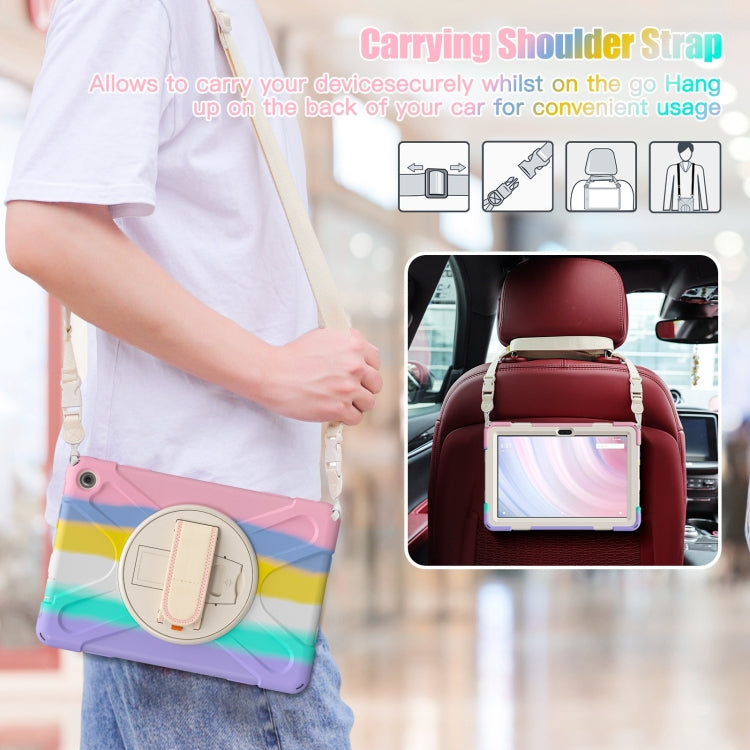 For Amazon Kindle Fire HD10 2023 Silicone Hybrid PC Full Body Tablet Case(Colorful Pink) - Amazon by PMC TechLife | Online Shopping South Africa | PMC TechLife | Buy Now Pay Later Mobicred