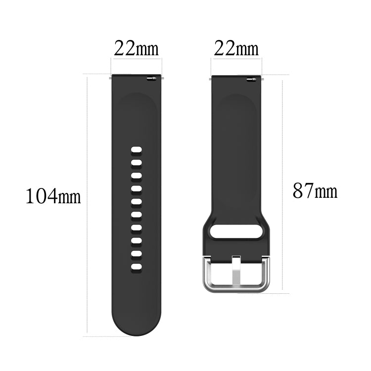 For Xiaomi Watch 2 Solid Color Metal Silver Buckle Silicone Watch Band, Size: S(Sky Blue) - Watch Bands by PMC TechLife | Online Shopping South Africa | PMC TechLife