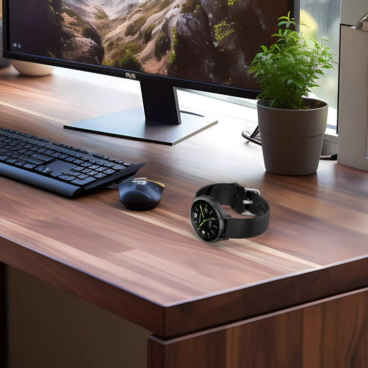 For Xiaomi Watch 2 Solid Color Metal Silver Buckle Silicone Watch Band, Size: S(Purple) - Watch Bands by PMC TechLife | Online Shopping South Africa | PMC TechLife