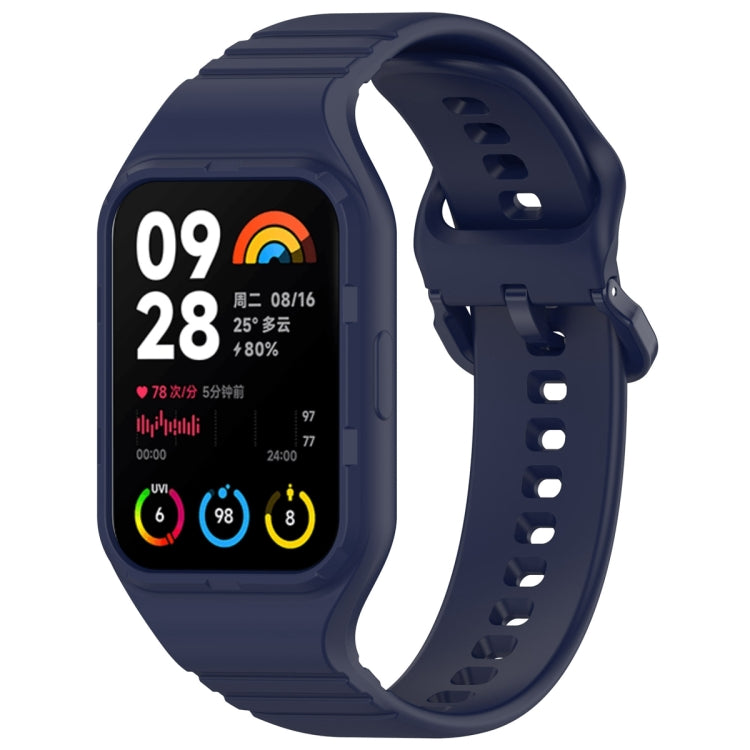 For Xiaomi Mi Band 8 Pro Solid Color Integrated TPU Watch Band(Navy Blue) - Watch Bands by PMC Jewellery | Online Shopping South Africa | PMC Jewellery