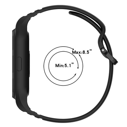 For Xiaomi Mi Band 8 Pro Solid Color Integrated TPU Watch Band(Navy Blue) - Watch Bands by PMC Jewellery | Online Shopping South Africa | PMC Jewellery