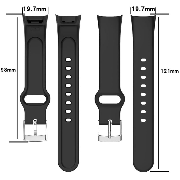 For Mambo Band 6S Solid Color Silver Buckle Silicone Watch Band(Midnight Blue) - free shipping - PMC TechLife - Order now!
