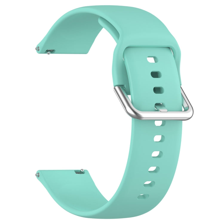 For CMF Watch Pro D395 22mm Solid Color Silver Buckle Silicone Watch Band, Size:S(Teal) - Watch Bands by PMC TechLife | Online Shopping South Africa | PMC TechLife
