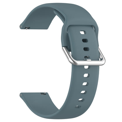 For CMF Watch Pro D395 22mm Solid Color Silver Buckle Silicone Watch Band, Size:S(Rock Blue) - Watch Bands by PMC Jewellery | Online Shopping South Africa | PMC Jewellery