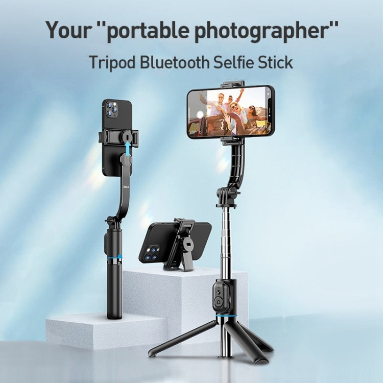 ZGA S01 Bluetooth Remote Control Detachable Tripod Selfie Stick(Black) - Selfie Sticks by ZGA | Online Shopping South Africa | PMC Jewellery | Buy Now Pay Later Mobicred