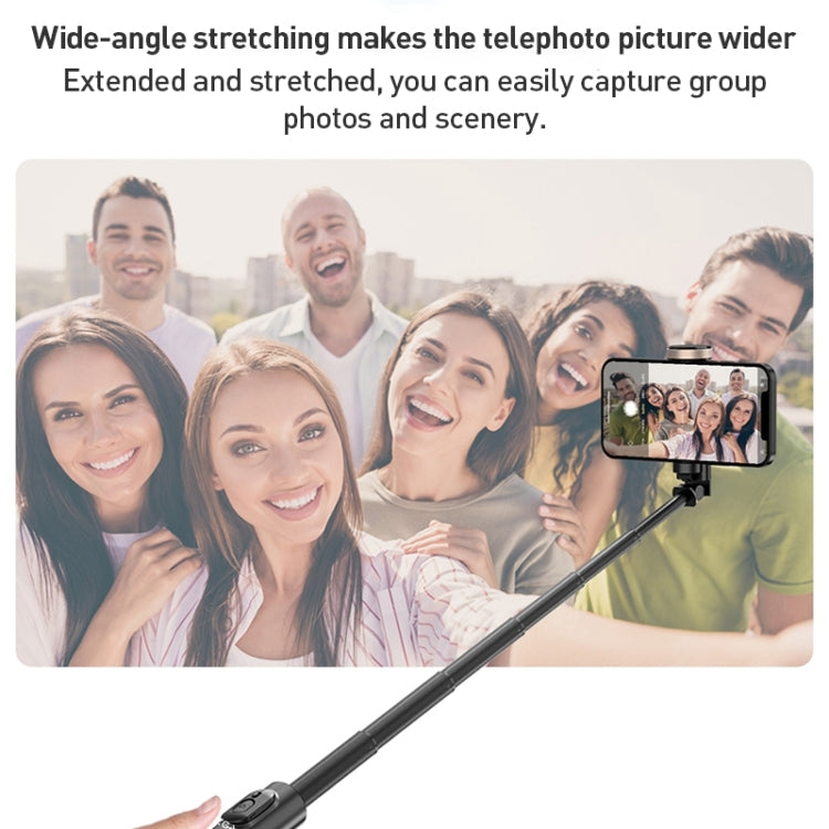 ZGA S02 Bluetooth Remote Control Hidden Tripod Selfie Stick(Black) - free shipping - PMC TechLife - Order now!