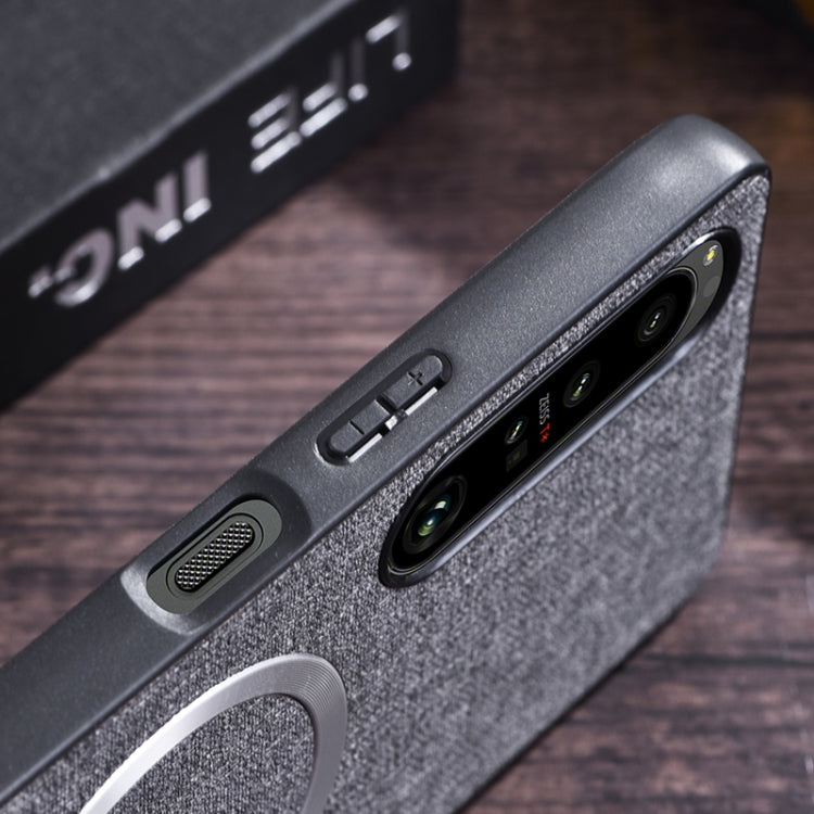 For Sony Xperia 1 VI CD Magsafe Magnetic Cloth Texture Phone Case(Black) - free shipping - PMC TechLife - Order now!