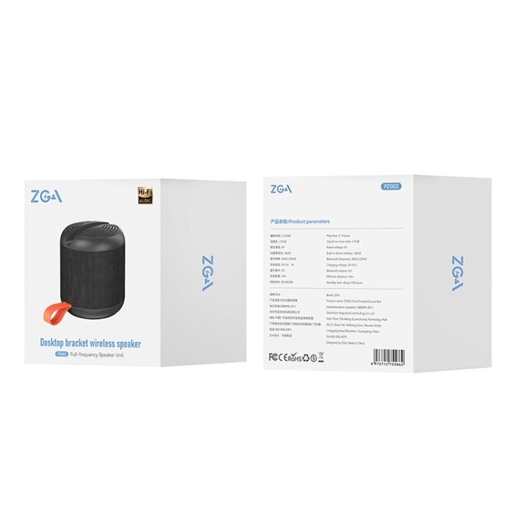 ZGA PZ002 Desktop Stand Bluetooth Speaker(Black) - Desktop Speaker by ZGA | Online Shopping South Africa | PMC Jewellery | Buy Now Pay Later Mobicred