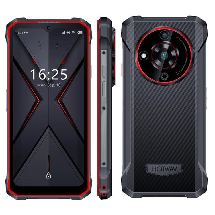 HOTWAV T7 Rugged Phone, 4GB+128GB, 6280mAh, 6.52 inch Android 13 MT8788 Octa Core, Network: 4G, OTG(Red) - Other by HOTWAV | Online Shopping South Africa | PMC Jewellery | Buy Now Pay Later Mobicred