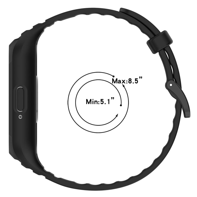 For Samsung Galaxy Fit 3 Solid Color Integrated TPU Watch Band(White) - Watch Bands by PMC TechLife | Online Shopping South Africa | PMC TechLife