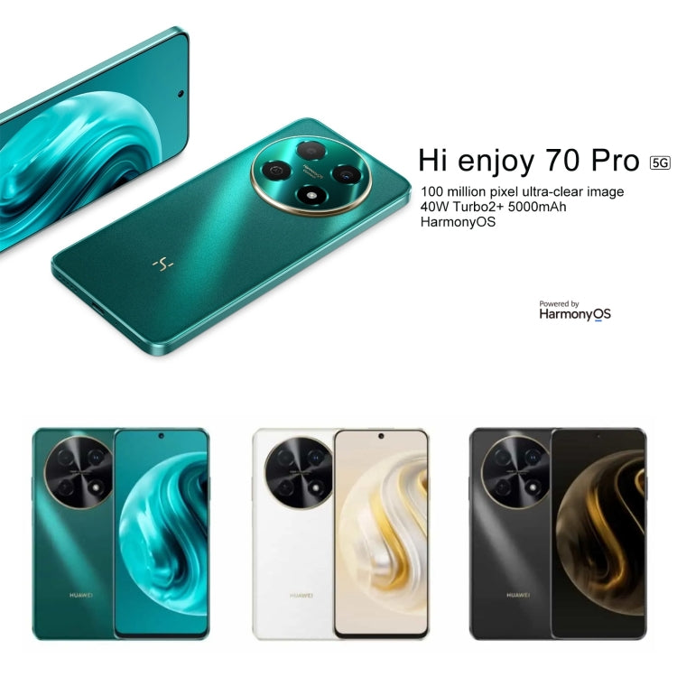 Hi Enjoy 70 Pro 5G, 8GB+256GB, Side Fingerprint Identification, 6.7 inch HarmonyOS 4.0 Dimensity 700 Octa Core 2.2GHz, Network: 5G, OTG, Not Support Google Play(Black) - Huawei Mate & P by Huawei | Online Shopping South Africa | PMC Jewellery