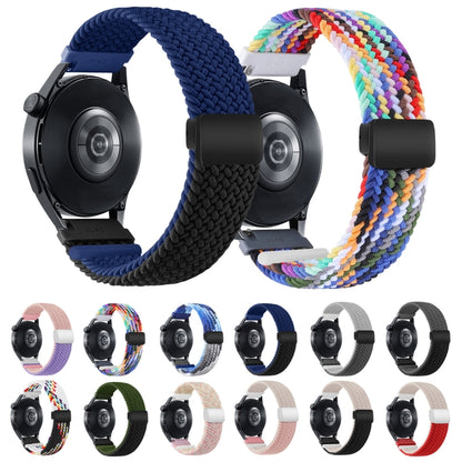 18mm Two-color Magnetic Braided Nylon Watch Band(Colorful Denim) - 20mm Bands by PMC Jewellery | Online Shopping South Africa | PMC Jewellery