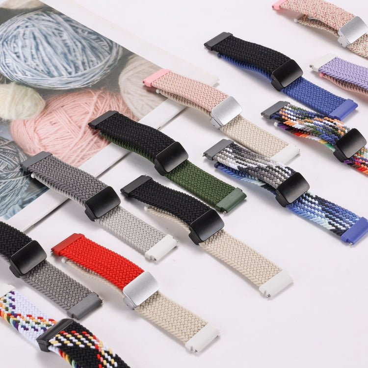 18mm Two-color Magnetic Braided Nylon Watch Band(Starlight Black) - 18mm Bands by PMC TechLife | Online Shopping South Africa | PMC TechLife | Buy Now Pay Later Mobicred