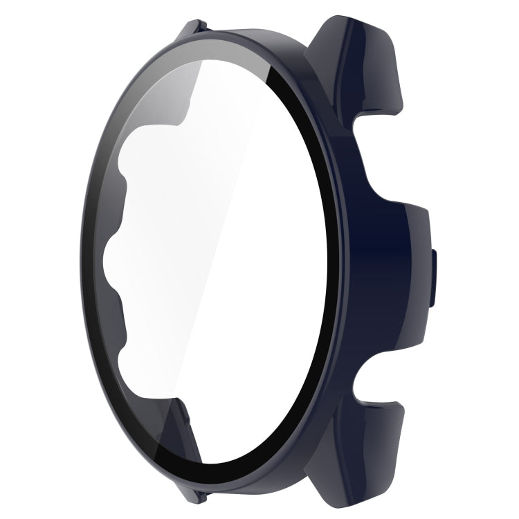 For Garmin Forerunner 165 / 165 Music PC + Tempered Film Integrated Watch Protective Case(Ink Blue) - Watch Cases by PMC TechLife | Online Shopping South Africa | PMC TechLife