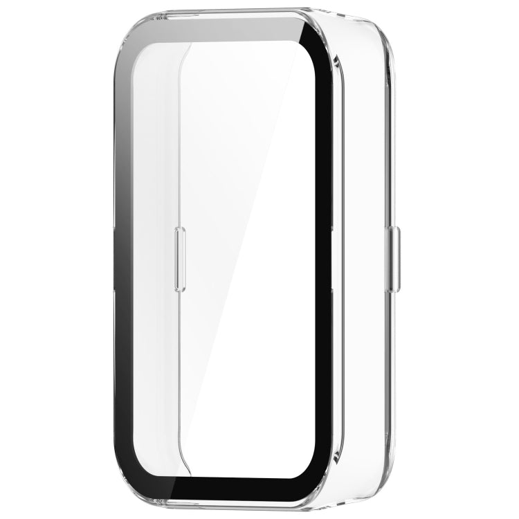 For Honor Band 9 PC + Tempered Film Integrated Watch Protective Case(Transparent) - Watch Cases by PMC TechLife | Online Shopping South Africa | PMC TechLife