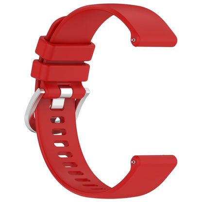 For Xiaomi Watch 2 Liquid Glossy Silver Buckle Silicone Watch Band(Red) - Watch Bands by PMC Jewellery | Online Shopping South Africa | PMC Jewellery