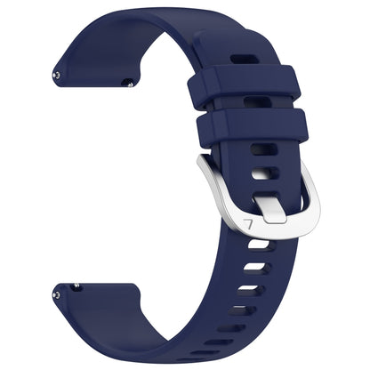 For Xiaomi Watch 2 Liquid Glossy Silver Buckle Silicone Watch Band(Dark Blue) - Watch Bands by PMC Jewellery | Online Shopping South Africa | PMC Jewellery