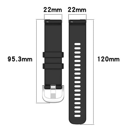 For Xiaomi Watch 2 Liquid Glossy Silver Buckle Silicone Watch Band(Dark Blue) - Watch Bands by PMC Jewellery | Online Shopping South Africa | PMC Jewellery