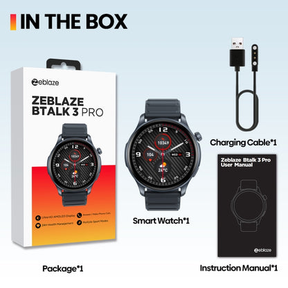 Zeblaze Btalk 3 Pro 1.43 inch BT5.2 Fitness Wellness Smart Watch, Support Bluetooth Call / Sleep / Blood Oxygen / Heart Rate / Blood Pressure Health Monitor(Green) - Smart Watches by Zeblaze | Online Shopping South Africa | PMC Jewellery
