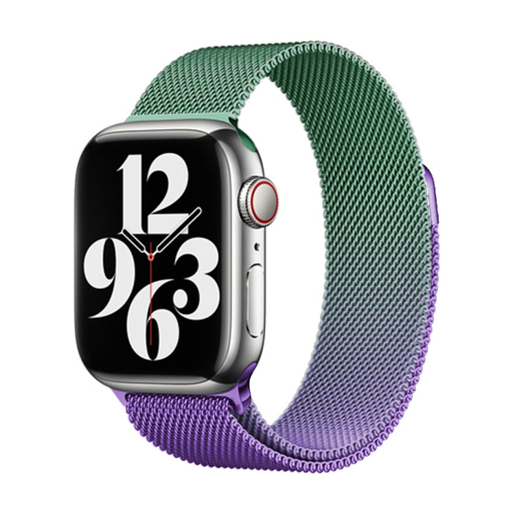 For Apple Watch SE 2022 40mm Milan Gradient Loop Magnetic Buckle Watch Band(Violet Orchid) - Watch Bands by PMC Jewellery | Online Shopping South Africa | PMC Jewellery