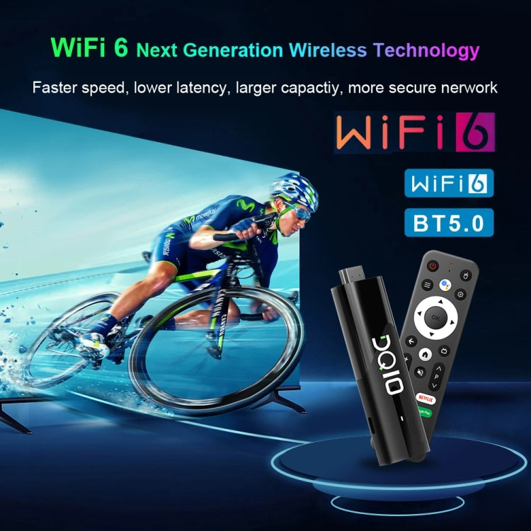 LEMFO DQ10 Allwinner H618 Quad Core ARM Cortex A53 8K HD Android TV Stick, RAM:4GB+32GB(UK Plug) - Android TV Sticks by LEMFO | Online Shopping South Africa | PMC Jewellery | Buy Now Pay Later Mobicred