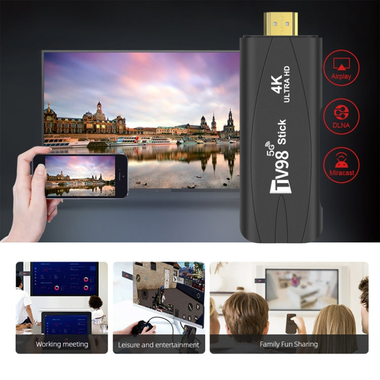 TV98 Rockchip 3228A Quad Core 4K HD Bluetooth Android TV Stick, RAM:2GB+16GB(UK Plug) - Android TV Sticks by PMC TechLife | Online Shopping South Africa | PMC TechLife | Buy Now Pay Later Mobicred