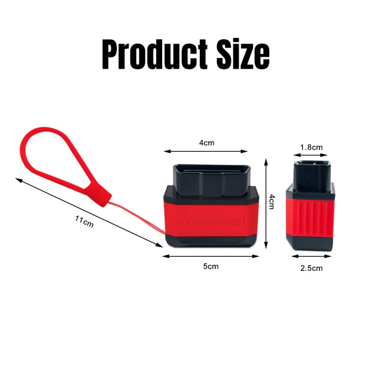 KONNWEI KW905 Bluetooth 5.0 Car OBD2 Scanner Support Android & iOS(Black) - Code Readers & Scan Tools by KONNWEI | Online Shopping South Africa | PMC TechLife | Buy Now Pay Later Mobicred