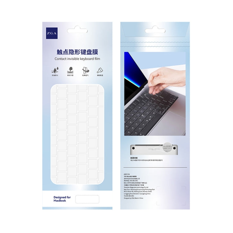 For MacBook Air 13.3 inch 2020 ZGA Contact Invisible TPU Keyboard Protective Film - Keyboard Protector by ZGA | Online Shopping South Africa | PMC Jewellery | Buy Now Pay Later Mobicred