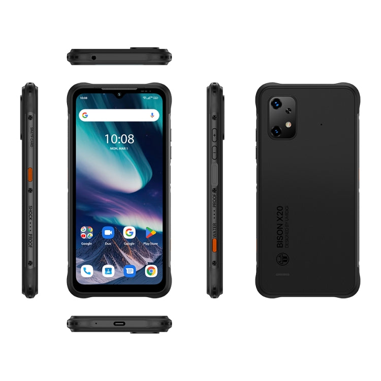 [HK Warehouse] UMIDIGI BISON X20, 6GB+128GB , Face ID & Side Fingerprint Identification, 6.53 inch Android 13 MediaTek Helio P60 Octa Core, Network: 4G(Graphite Black) - UMIDIGI by UMIDIGI | Online Shopping South Africa | PMC Jewellery