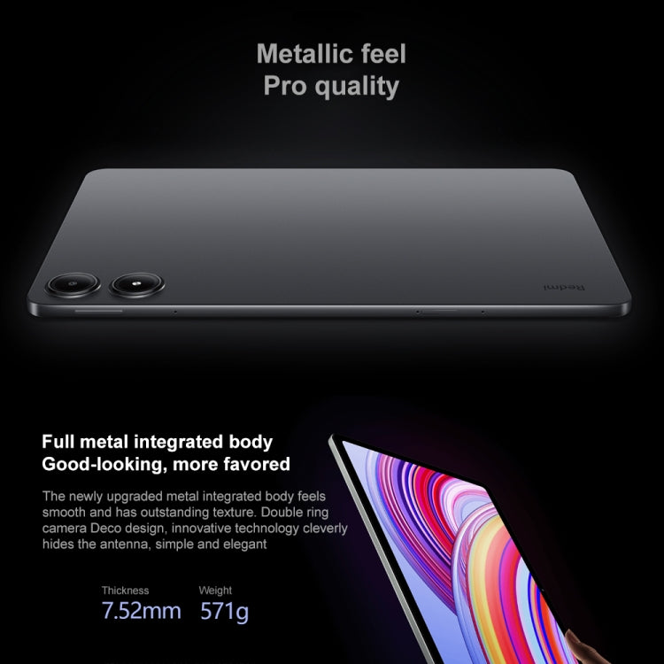 Xiaomi Redmi Pad Pro 12.1 inch Tablet PC, 8GB+128GB, HyperOS Qualcomm Snapdragon 7s Gen2 Octa Core, 10000mAh Battery(Dark Grey) - Other by Xiaomi | Online Shopping South Africa | PMC Jewellery | Buy Now Pay Later Mobicred