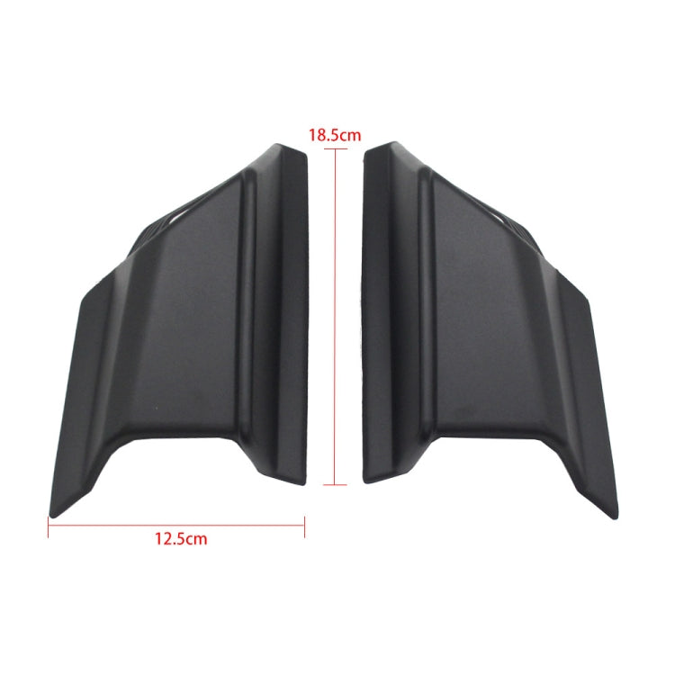 For Honda ADV160 2019-2023 Motorcycle Winglet Aerodynamic Wing Kit Spoiler(Black) - Ornamental Parts by PMC Jewellery | Online Shopping South Africa | PMC Jewellery | Buy Now Pay Later Mobicred