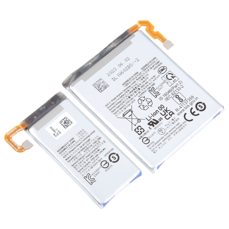 For Samsung Galaxy Z Flip5 2620mAh 971mAh 1 Pair Battery Replacement - For Samsung by PMC Jewellery | Online Shopping South Africa | PMC Jewellery | Buy Now Pay Later Mobicred