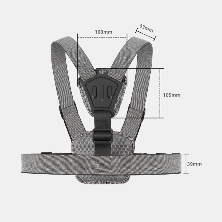 6 in 1 Phone Clamp Adjustable Body Mount Belt Chest Strap with Mount & Screw(Grey) - Chest Belt by RUIGPRO | Online Shopping South Africa | PMC TechLife | Buy Now Pay Later Mobicred