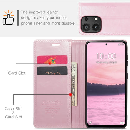 For Xiaomi Redmi Note 13 Pro 4G CaseMe 003 Crazy Horse Texture Flip Leather Phone Case(Pink) - Xiaomi Cases by CaseMe | Online Shopping South Africa | PMC Jewellery | Buy Now Pay Later Mobicred