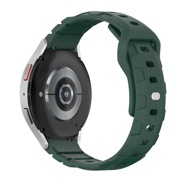 18mm Armor Silicone Watch Band(Dark Green) - 18mm Bands by PMC Jewellery | Online Shopping South Africa | PMC Jewellery | Buy Now Pay Later Mobicred