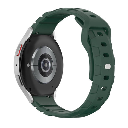 18mm Armor Silicone Watch Band(Dark Green) - 18mm Bands by PMC Jewellery | Online Shopping South Africa | PMC Jewellery | Buy Now Pay Later Mobicred