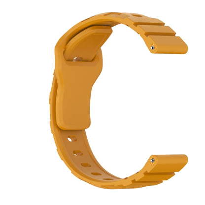 20mm Armor Silicone Watch Band(Yellow) - 20mm Bands by PMC Jewellery | Online Shopping South Africa | PMC Jewellery