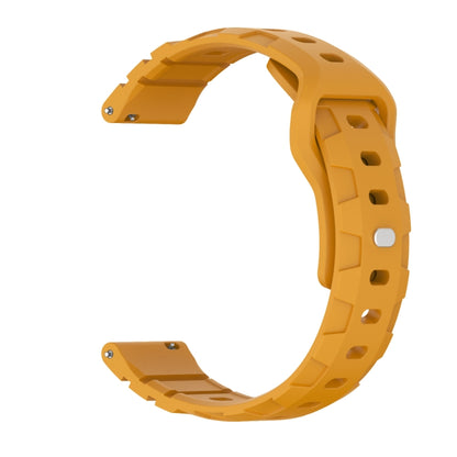 20mm Armor Silicone Watch Band(Yellow) - 20mm Bands by PMC Jewellery | Online Shopping South Africa | PMC Jewellery