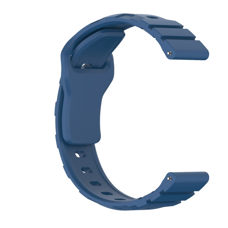 20mm Armor Silicone Watch Band(Dark Blue) - 20mm Bands by PMC Jewellery | Online Shopping South Africa | PMC Jewellery