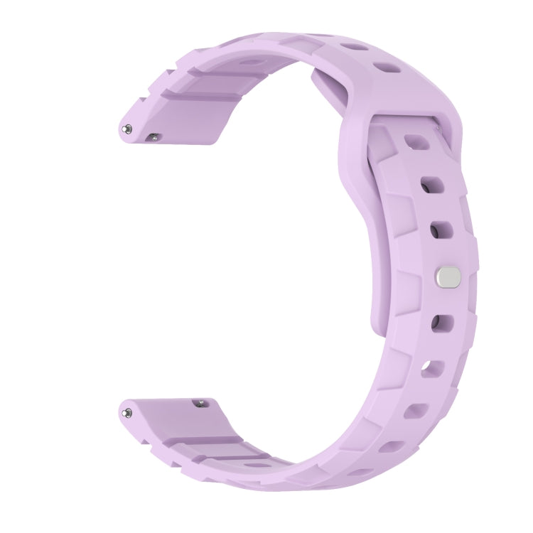 20mm Armor Silicone Watch Band(Purple) - 20mm Bands by PMC Jewellery | Online Shopping South Africa | PMC Jewellery