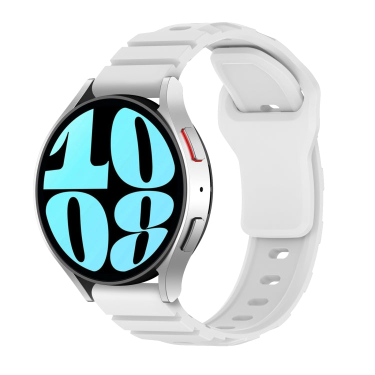 22mm Armor Silicone Watch Band(White) - 22mm Bands by PMC TechLife | Online Shopping South Africa | PMC TechLife | Buy Now Pay Later Mobicred