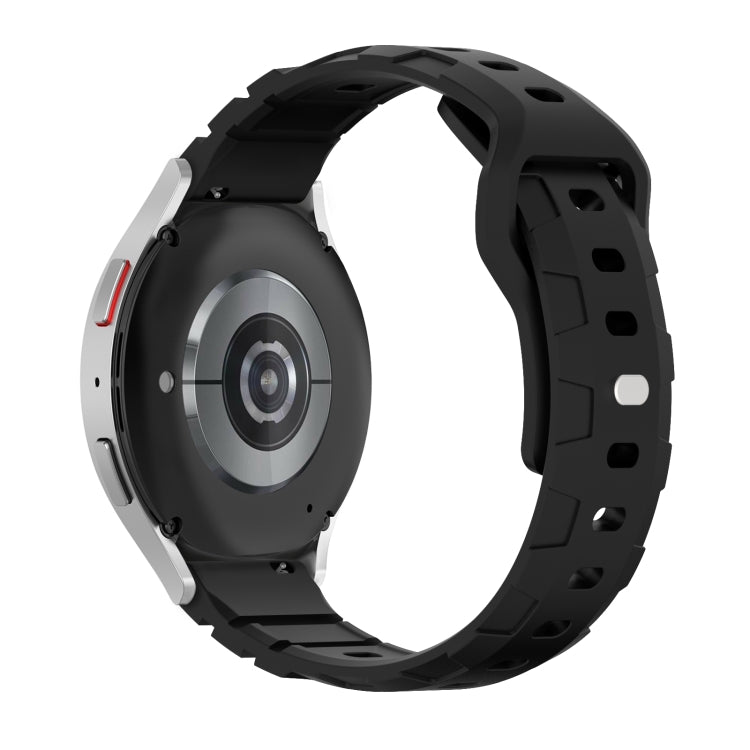 22mm Armor Silicone Watch Band(Black) - 22mm Bands by PMC TechLife | Online Shopping South Africa | PMC TechLife