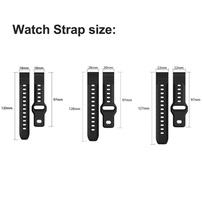 18mm Armor Silicone Watch Band(Dark Green) - 18mm Bands by PMC Jewellery | Online Shopping South Africa | PMC Jewellery | Buy Now Pay Later Mobicred