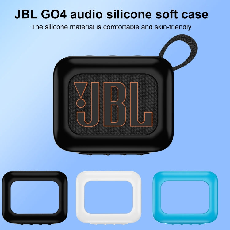 For JBL Go 4 Wireless Bluetooth Speaker Silicone Protective Case(Black) - Protective Case by PMC TechLife | Online Shopping South Africa | PMC TechLife