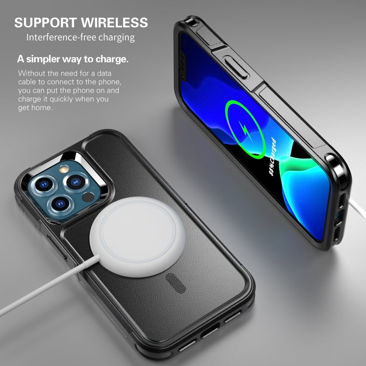 For iPhone 13 Pro Max RedPepper Armor Magsafe PC Hybrid TPU Phone Case(Black) - iPhone 13 Pro Max Cases by RedPepper | Online Shopping South Africa | PMc TechLife | Buy Now Pay Later Mobicred